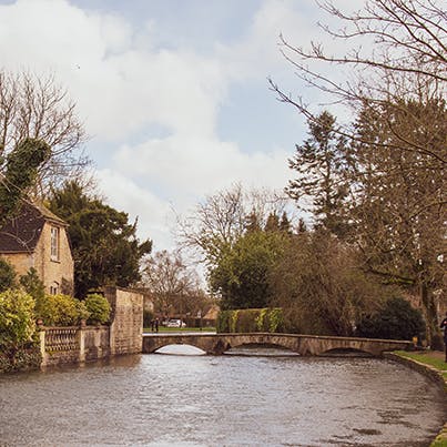 Take a relaxing stroll along the River Windrush in Bourton-on-the-Water, 2 miles away