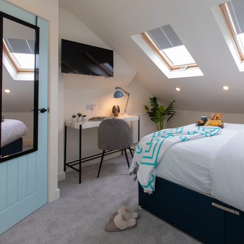 Catch up on work – there are desks in each of the bedrooms