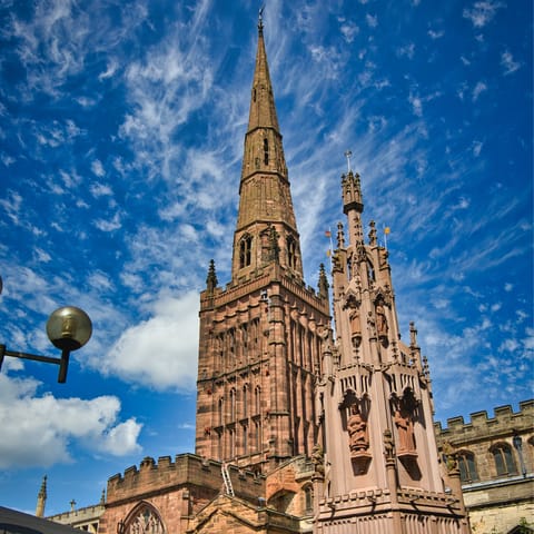 Admire Coventry Cathedral – it's a nine-minute drive