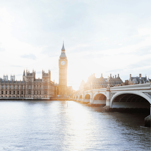 Explore iconic sights across central London – a short tube ride away