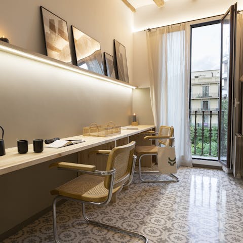Get through the nine-to-five in style, in your own dedicated office