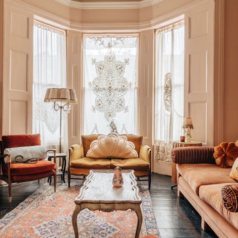 Lounge in style in the decadent living space