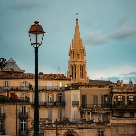 Walk just a few steps to explore the pedestrian centre of Montpellier