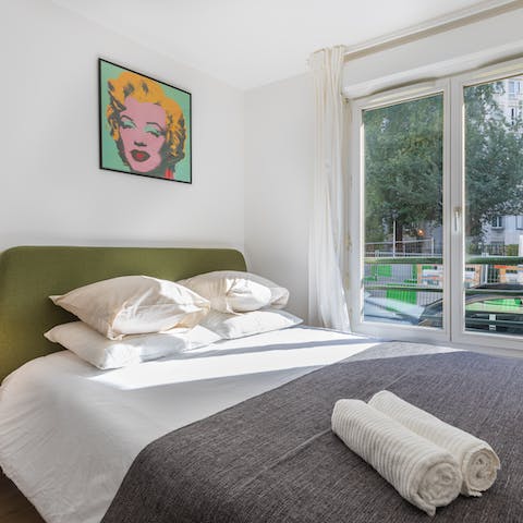 Stretch out in comfort after a day of taking in the sights of Paris