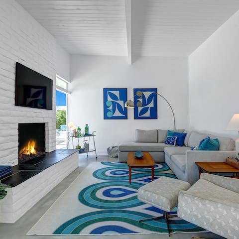 Enjoy slow days relaxing inside this stylish home and light the fire for cosy nights on the sofa