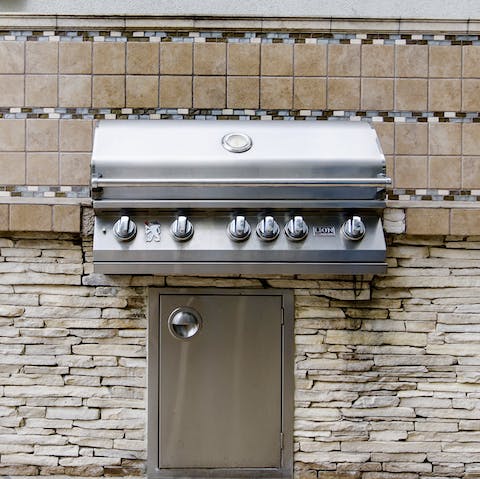 Fire up the shared outdoor barbecue for alfresco feasts