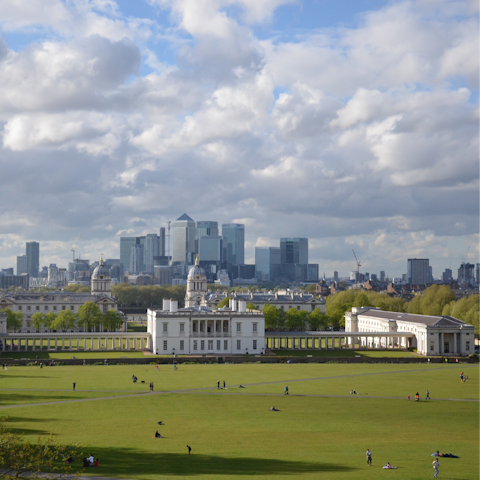 Take the five-minute stroll over to Greenwich Park and enjoy views of the city