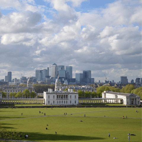 Take the five-minute stroll over to Greenwich Park and enjoy views of the city