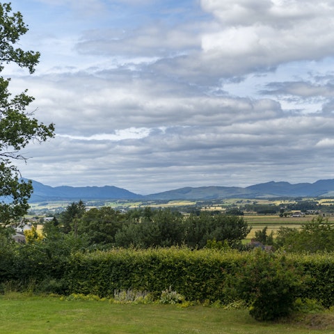 Admire the highland views from the enclosed private garden