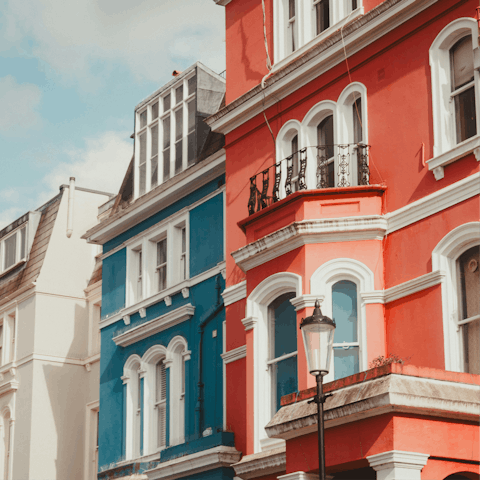 Wind your way through the colourful streets of Notting Hill