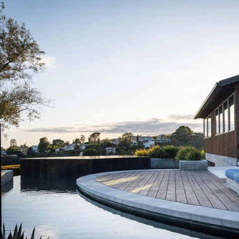 Cool off in the infinity pool with views all the way to the Pacific