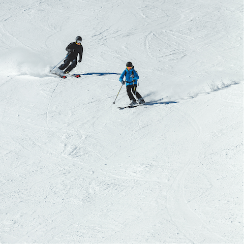 Head to the nearby slopes for some seasonal sports – it's around an 8.5 km drive