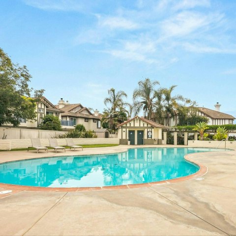 Cool off in the shared pool on sunny afternoons