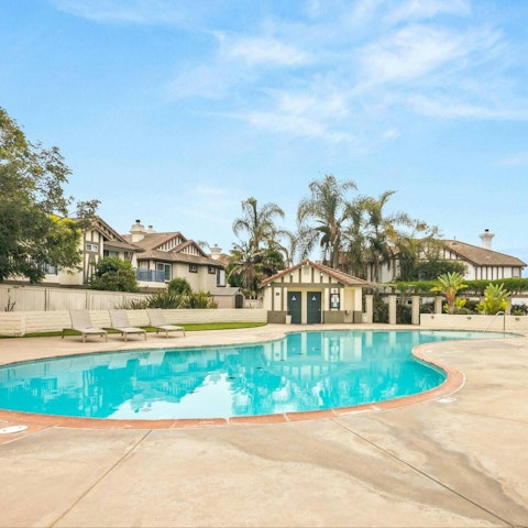 Cool off in the shared pool on sunny afternoons