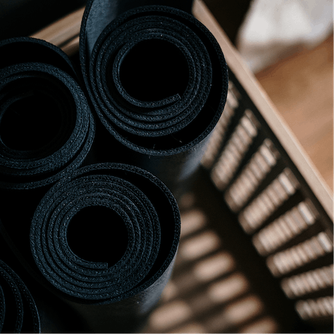 Make the most of the meditation and yoga room and get some quality R&R