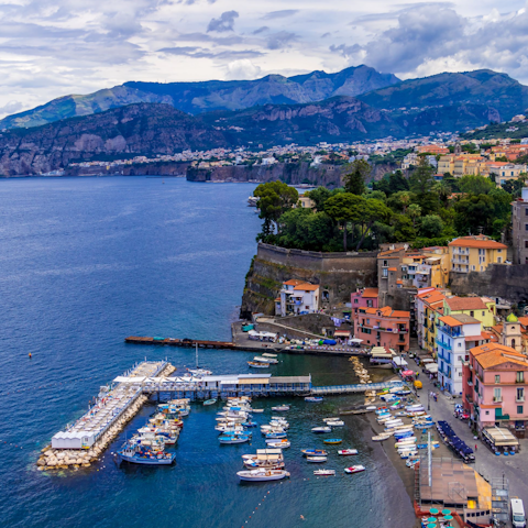 Explore beautiful Sorrento, including its beach, a short stroll away