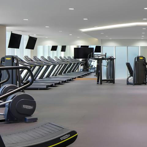Feel a wonderful sense of wellbeing after a workout in the gym