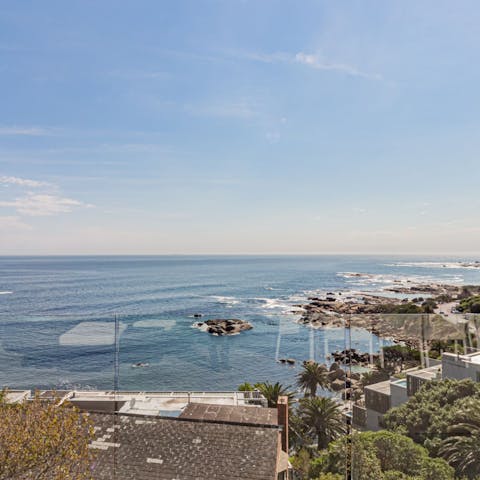 Gaze across the ocean from your terrace