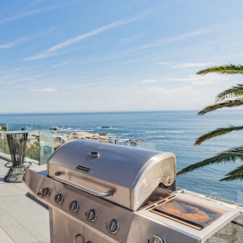 Barbecue with awe-inspiring views on the terrace