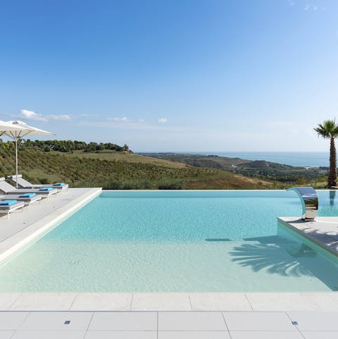 Plunge into the pool