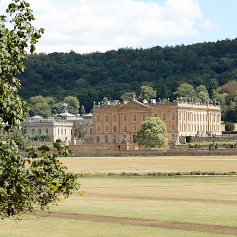 Revel in your setting on the Chatsworth Estate – and bring your walking boots