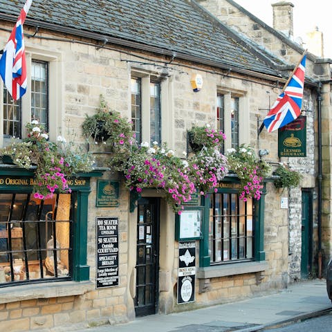 Walk just two minutes to the village pub for a pint