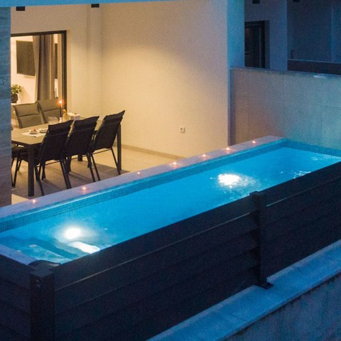 Cool off with a dip in the private pool