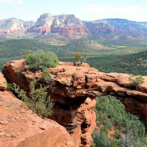 Explore Sedona's dramatic landscape with direct access to walking trails