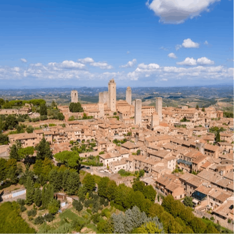 Take a scenic hour's drive to historic San Gimignano