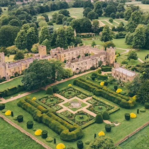 Explore the castle and gardens where King Charles I once took refuge