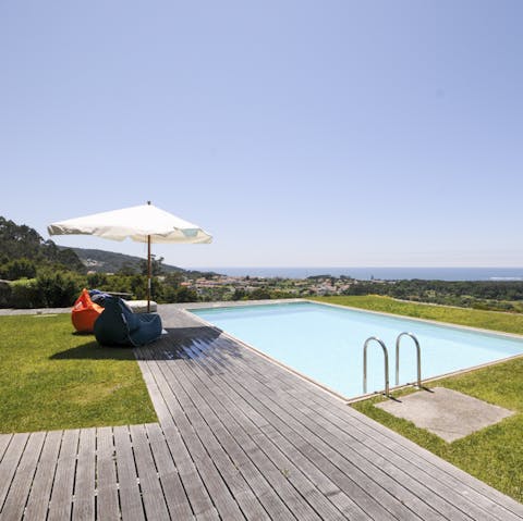 Cool off with a dip in your private pool