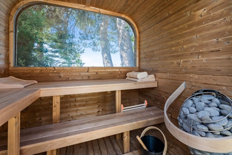 Unwind in the sauna after an invigorating workout
