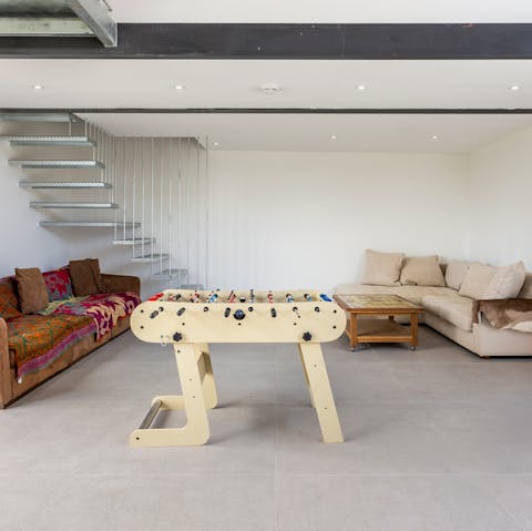 Embrace light hearted family fun in the games room