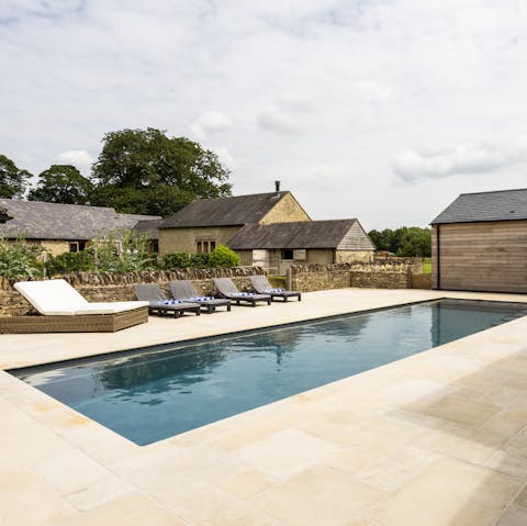 Enjoy blissful swims in the private heated pool