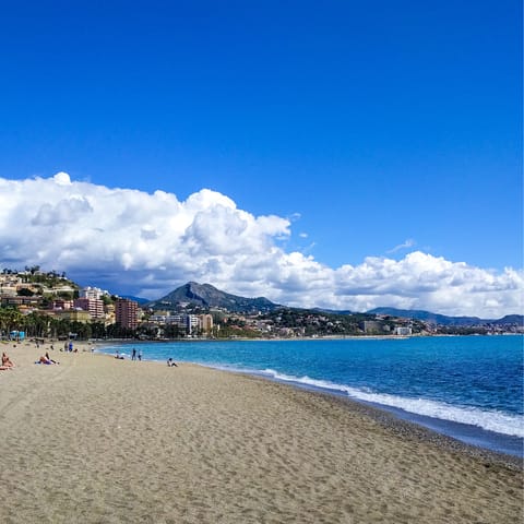Work on your tan over at the nearby Malagueta Beach
