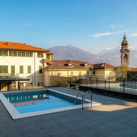 Feel refreshed after a swim in the communal pool