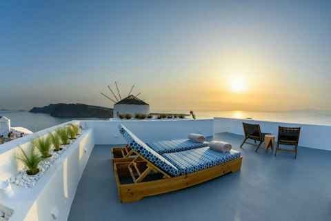 Stretch out on sun loungers on a lazy afternoon