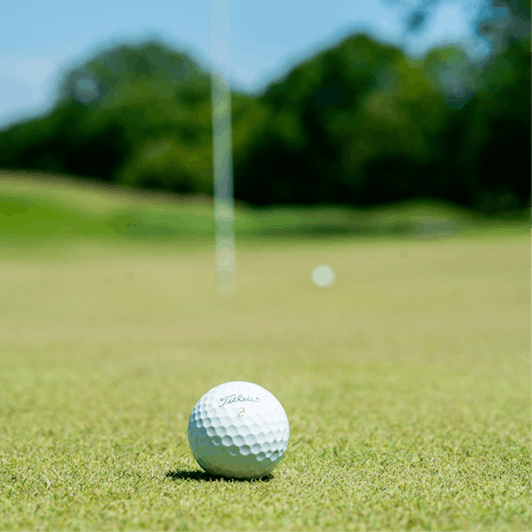 Squeeze in a round at a nearby golf course
