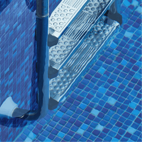 Swim a few lengths in the residents' pool to start your day with a splash