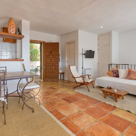 Get a taste of traditional Spanish design with the terracotta tiled floors