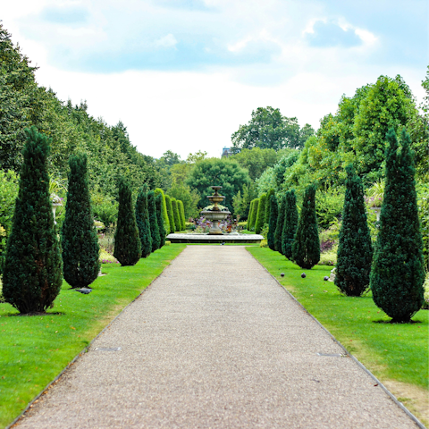 Head ten minutes north to the greenery of Regent's Park