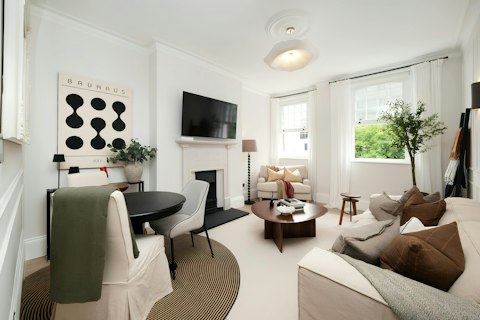 Settle in for quiet evenings in the bright living space