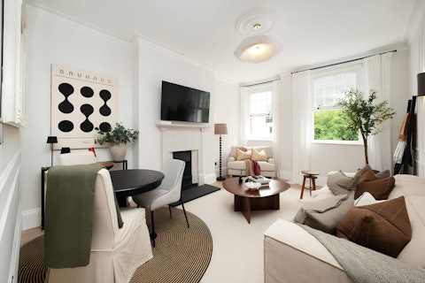 Settle in for quiet evenings in the bright living space