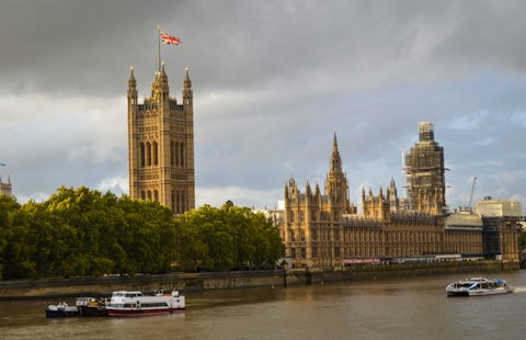 Marvel at the Houses of Parliament and Big Ben, an eighteen-minute walk