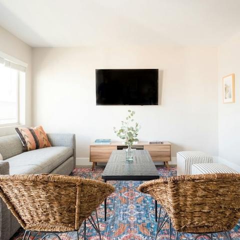 Cosy up with a movie after a day exploring