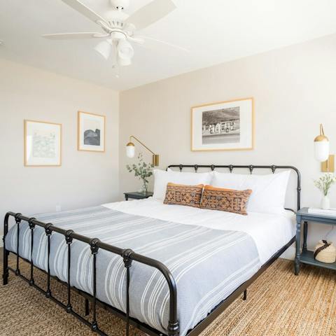 Relax in the fresh and boho home