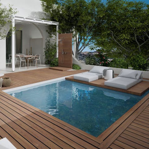 Enjoy the privacy of your own pool and garden