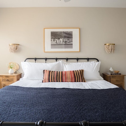 Sleep easy after a day at the beach in your king size bed