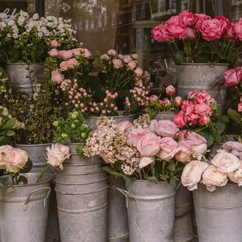 Pick up some flowers from the stalls on Las Ramblas, a twenty-minute stroll from this home