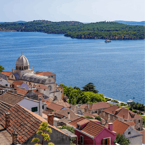Explore Croatia, including the beautiful town of Šibenik